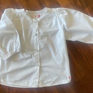 Pink Chicken Brooke Top. White